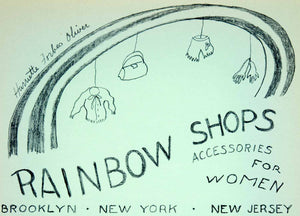 1954 Lithograph Hariette Forbes Oliver Art Rainbow Shops Brooklyn NY NJ AEFA2