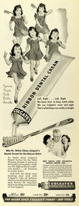 1939 Ad Colgate & Palmolive Ribbon Dental Cream Toothpaste Dionne CHA1