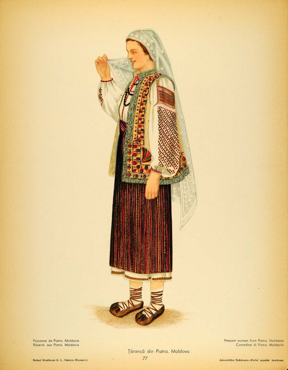 romanian dress Romanian traditional costume for girls, baby to 8 years, folk dress set with red embroidery, gift for Romanian child