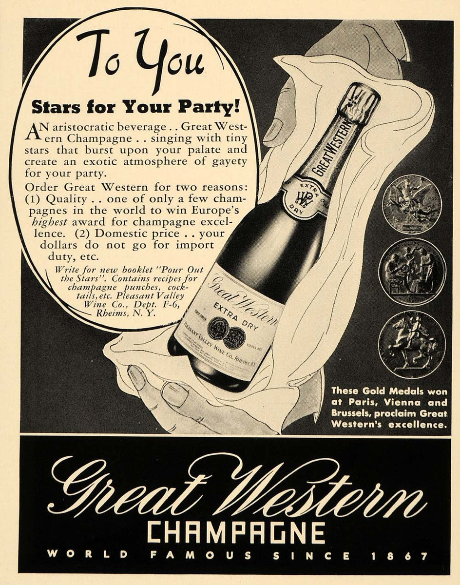 ヴィンテージ広告ポスター 額縁 Golden Sable Champagne Vintage Art Deco Champagne Poster… Nope. – A Motionless Ark