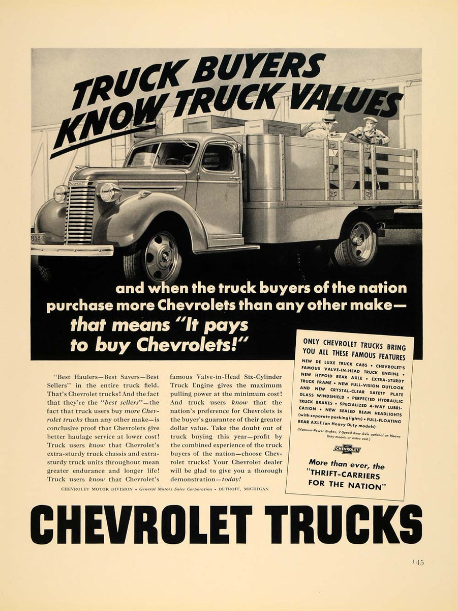 1940年代 Chevrolet広告ポスター F4A_154_70fb8af7-b24e-498c-