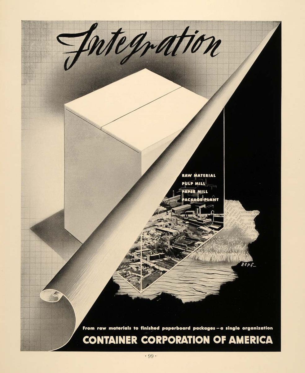1938 Ad Container Corporation America Package Toni Zepf - ORIGINAL