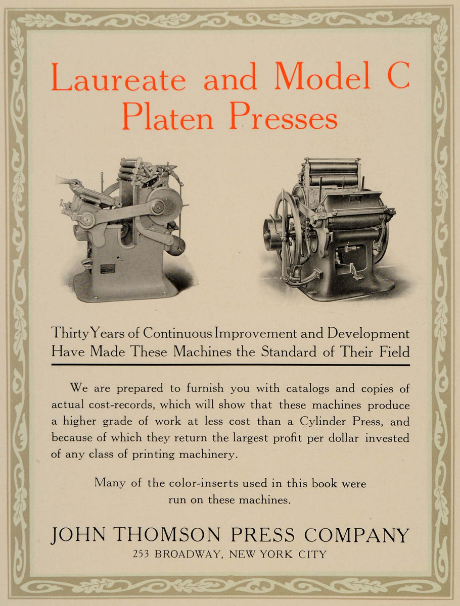 A History of Printing – Printers, Hot Metal Press Ltd.