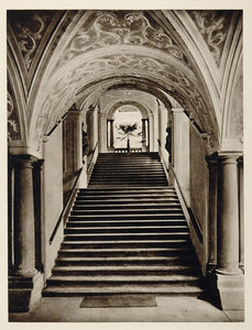 1928 Staircase Stairs St Florian's Monastery Austria - ORIGINAL GER1