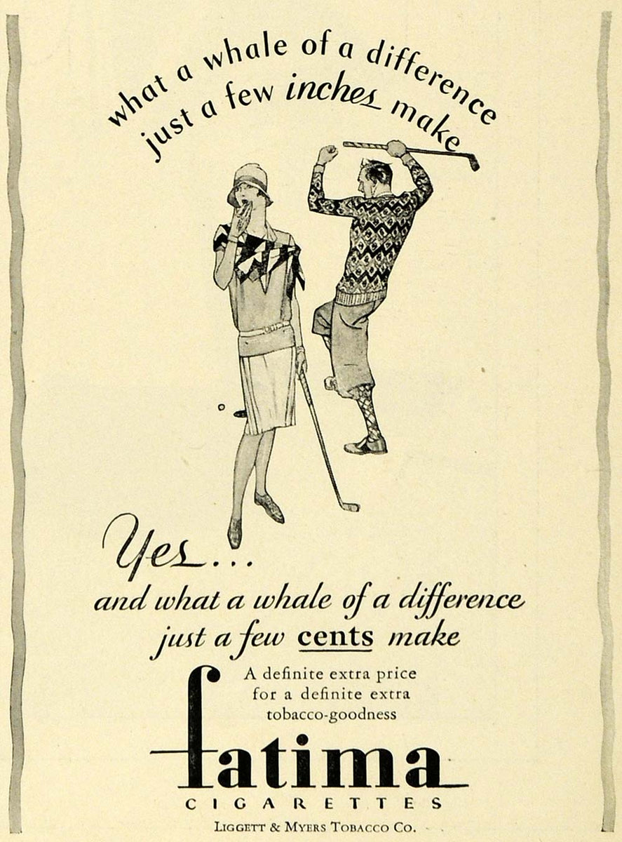 liggett cigarettes price 1929 Ad Fatima Liggett Myers Tobacco Cigarettes Golf Smoking Sports HB – Period Paper Historic Art LLC liggett cigarettes price 1929 Ad Fatima Liggett Myers Tobacco Cigarettes Golf Smoking Sports HB – Period Paper Historic Art LLC