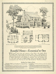 1925 Ad Home Bungalow House Plan Chicago Herbert Hoover - ORIGINAL HG1