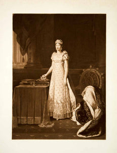 1902 Photogravure Marie Louise Empress Queen France Portrait Robert Lefevre Art