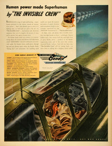 1943 Ad Bendix Aviation Corp Stromberg Aircraft Carburetors Precision LF4