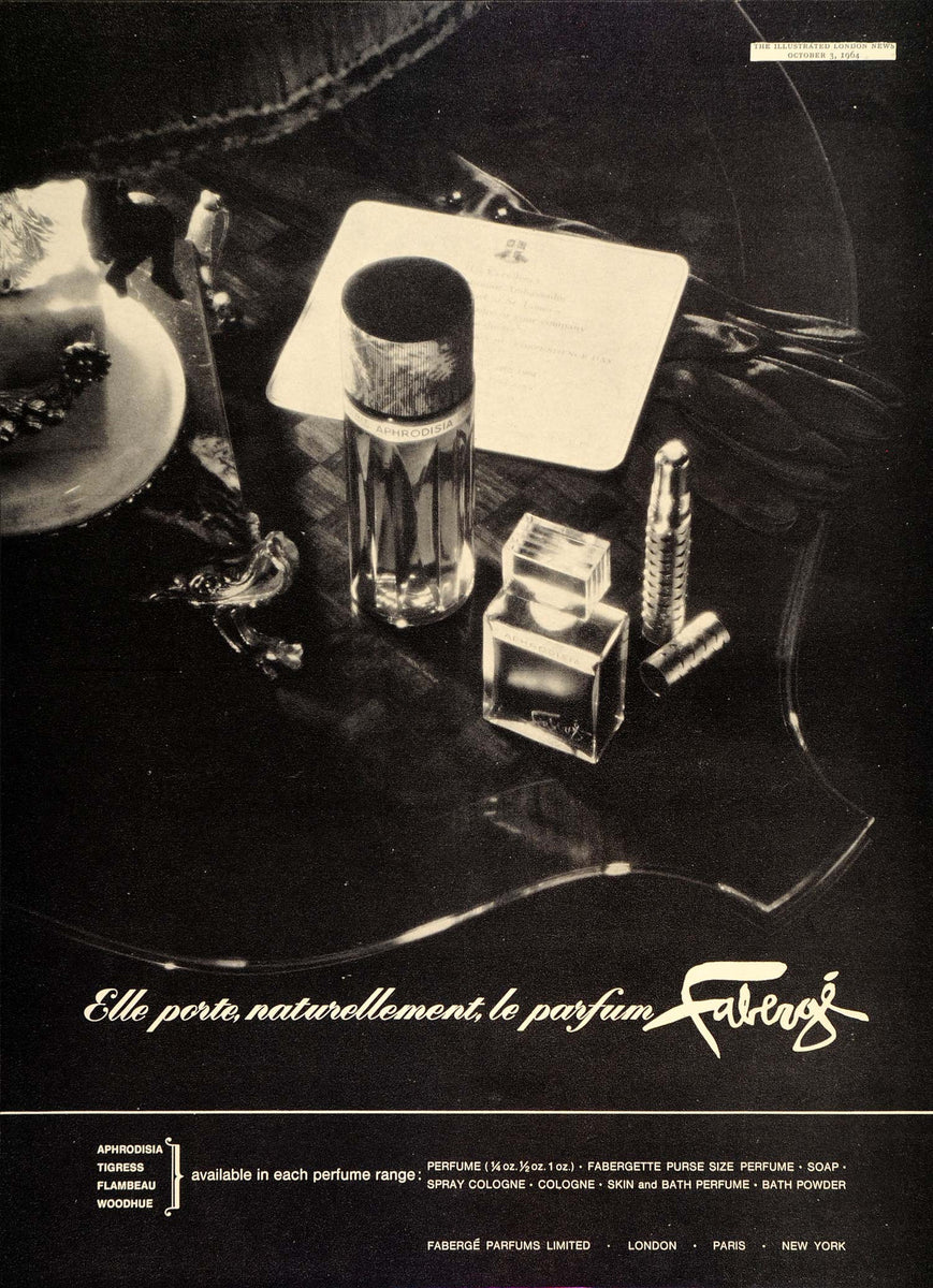 1955 Ad Faberge Perfumes Parfum Cologne Aphrodisia - ORIGINAL