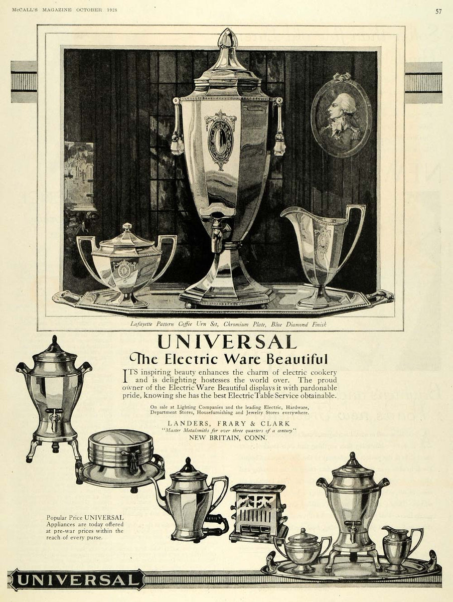 1928 Ad Landers Frary & Clark Universal Electric Ware ORIGINAL MCC4