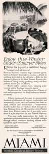 1927 Ad Miami Florida Chamber Commerce Travel Tourism Winter Vacation Beach NGM3