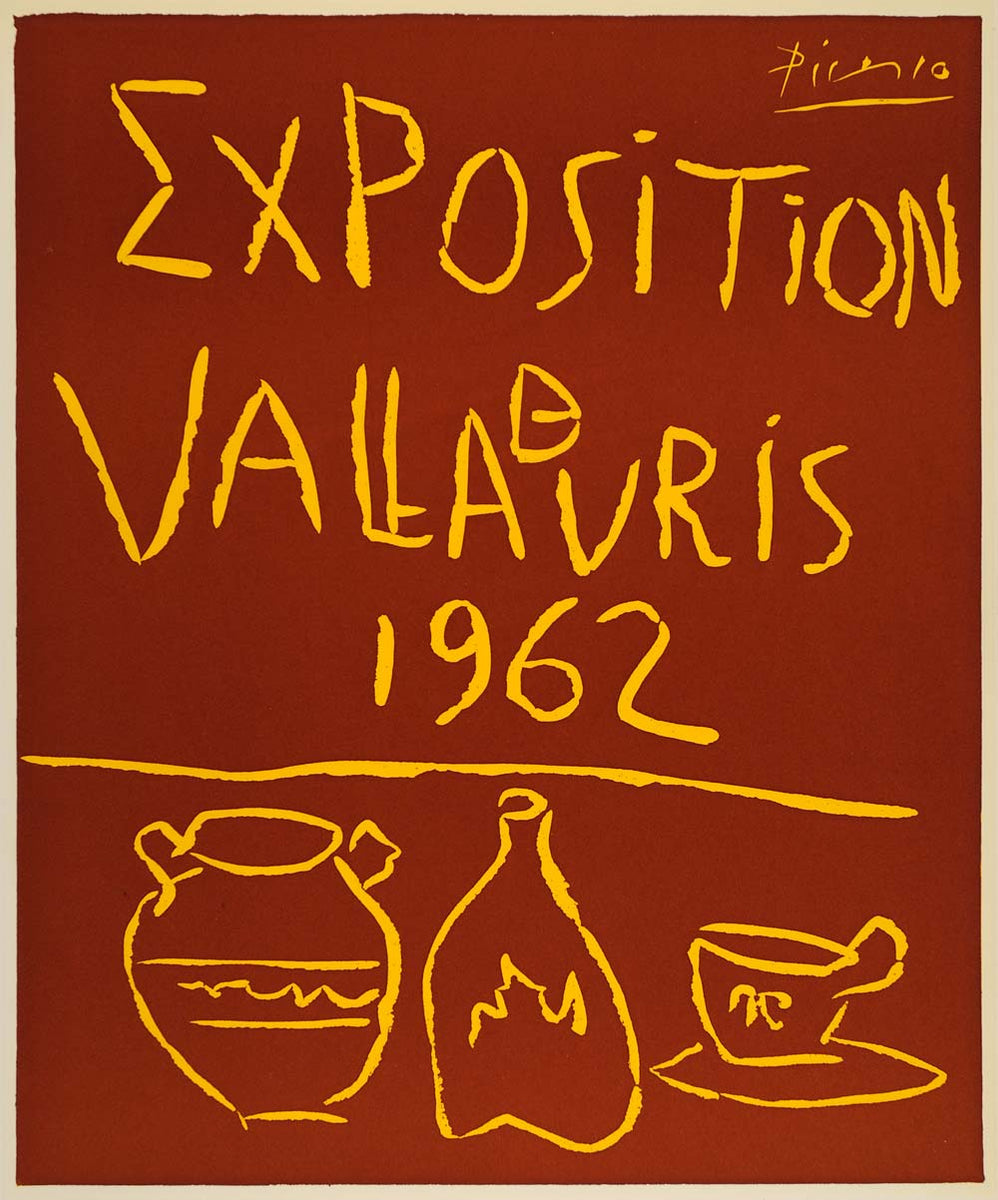 1971 Print Pablo Picasso Exposition Vallauris 1962 Art - ORIGINAL