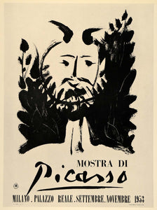 1971 Print Picasso Faun Satyr Milan Palazzo Reale 1953 - ORIGINAL PIC3