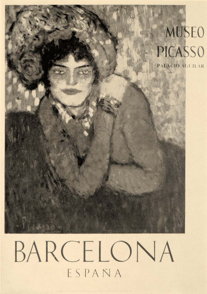 1971 Print Picasso Museo Barcelona Expectation Poster - ORIGINAL