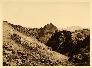 1925 Mount Sinai Peninsula Jebel Musa Desert Landscape - ORIGINAL PS6