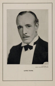 1927 Silent Film Star Lewis Stone First National Studio - ORIGINAL