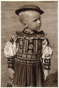 1953 Slovakian Boy Costume Kroje Dobra Niva Slovakia - ORIGINAL PHOTOGRAVURE SL1