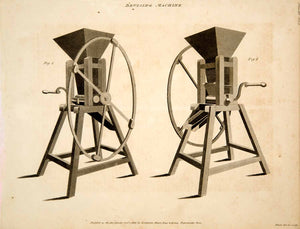 1807 Copper Engraving Bruising Machine Farm Tool Agriculture Malt Grinder TCF1