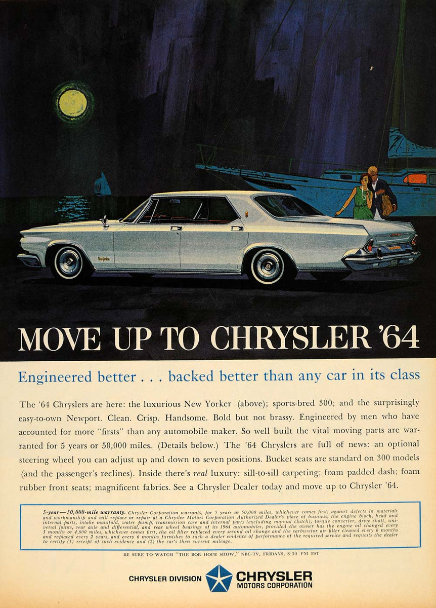 Ad 1964 Sports-bred 300 Newport New Yorker Chrysler Car - ORIGINAL