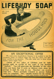1902 Ad Lifebuoy Soap Lever Brothers House Maid Clean - ORIGINAL TOM3