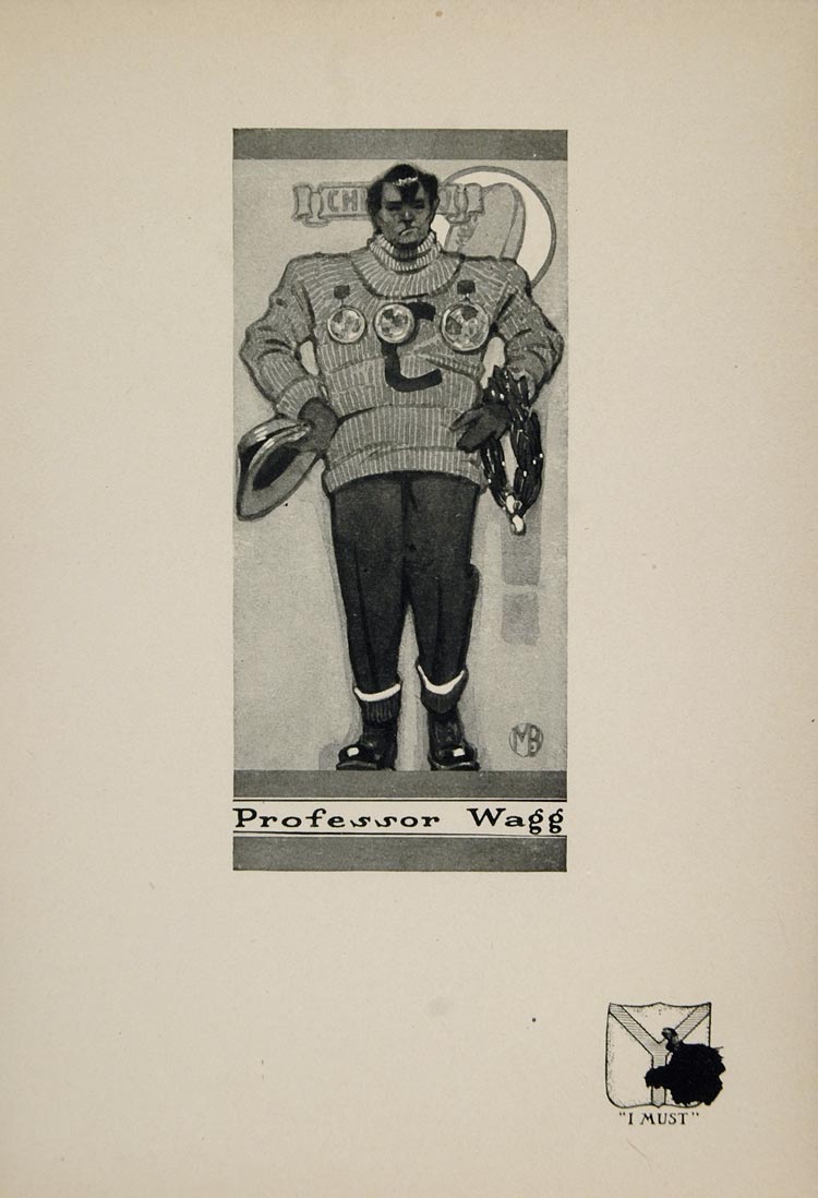 1907 Print University Chicago Prof. Wagg M. Blumenthal ORIGINAL HISTORIC TSC1