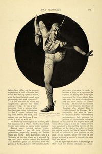 1908 Article Circus Acrobatics Boyston India Marinelli Contortionists TSM1