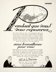 1925 Ad Advertising Marketing Agency Damour 44 Avenue Grande Armee Paris VEN4