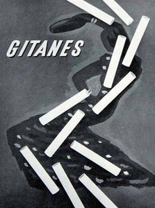 1956 Print Gitanes Cigarettes Villemot Smoking French Advertising Dance VEN7