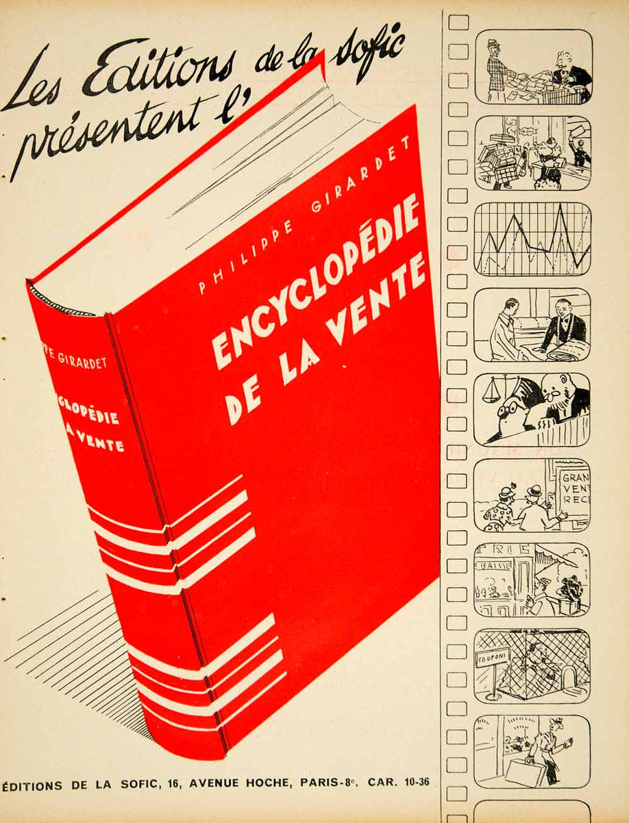 1935 Ad French Encyclopedie de la Vente Advertising Sales