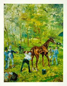 1964 Print Souvenir D'Auteuil Henri Toulouse-Lautrec Comte Alphonse Horse XAJA6