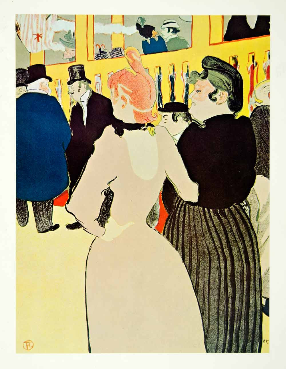 1964 Print Henri Toulouse-Lautrec Moulin Rouge Goulue Mome Fromage Warner XAJA6