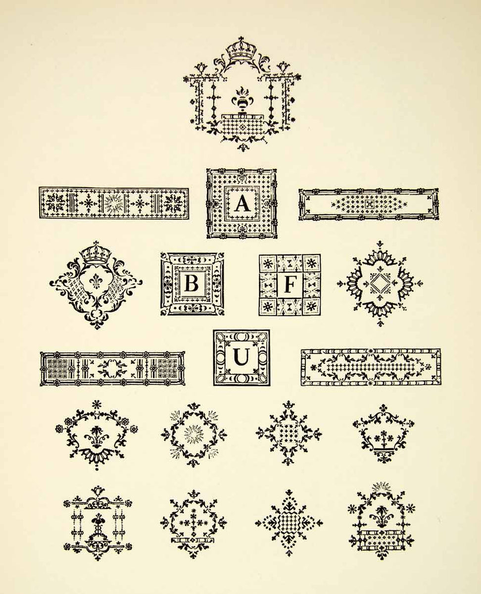 MONOTYPE ORNAMENTS 装飾 タイポグラフィ　洋書 デザイン資料 1952 Offset Lithograph Typographic Ornament Decorative Element
