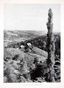 1956 Print Scenery Gamlitz Leibnitz Styria Gomilnitz Hills Castle Schloss XGHC9