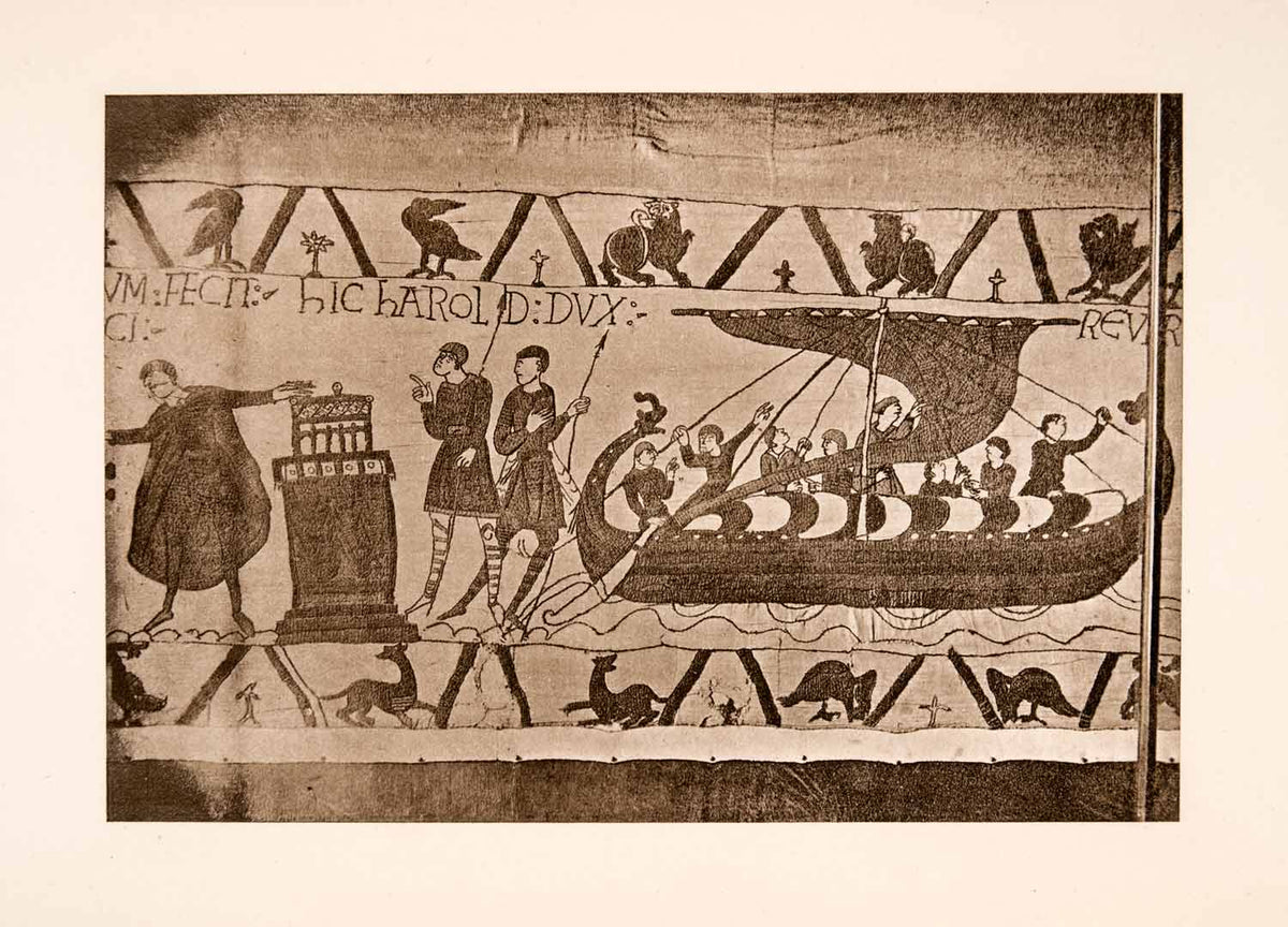 1904 Photogravure Queen Matilda Tapestry Bayeux William Harold Normand