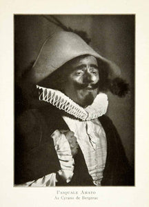 1919 Print Pasquale Amato Portrait Opera Singer Cyrano De Bergerac Costume XMD7