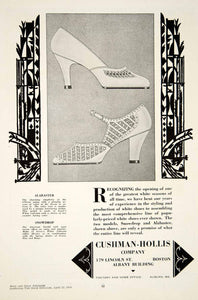 1930 Ad High Heels Women Fashion Cushman Hollis Company Geometric Pattern YBSR1