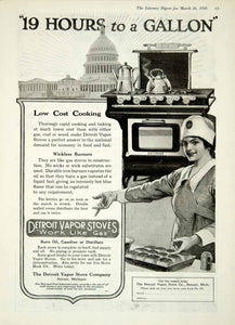 1918 Ad Detroit Vapor Stoves Burners Oil Gasoline Distillate Detroit YLD1