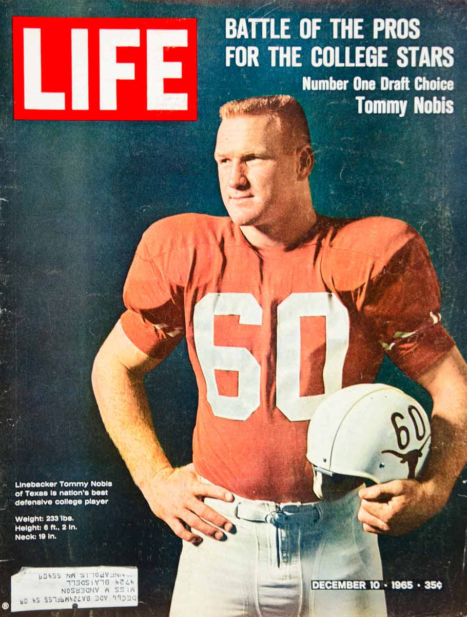 1965 Cover LIFE Tommy Nobis Football Linebacker Player Texas Atlanta Y –  Period Paper Historic Art LLC