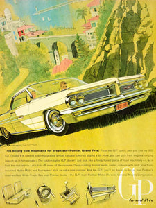 1962 Ad Vintage Pontiac Grand Prix GP Automobile Car Bucket Seats General YMM5