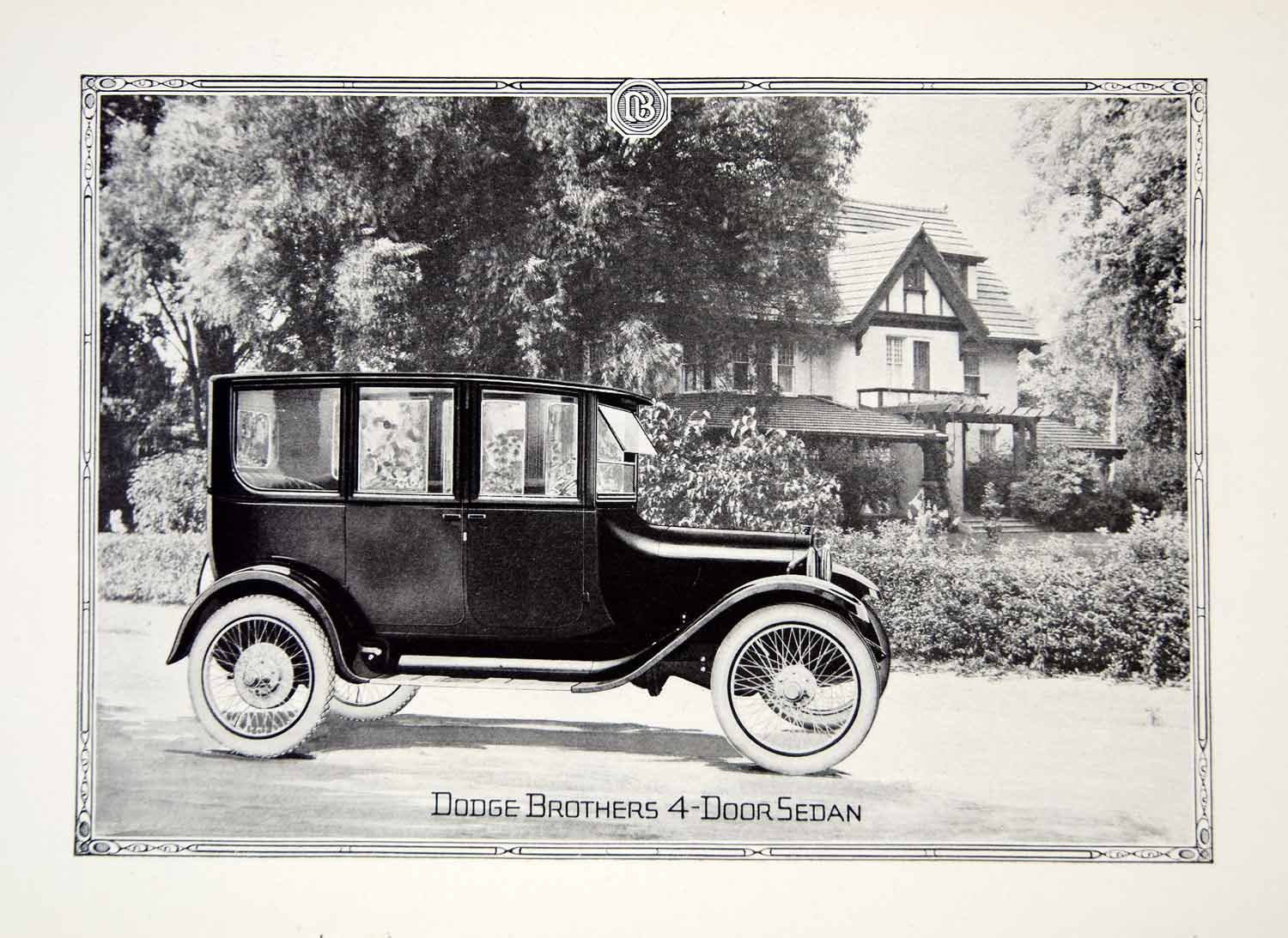 1919 Ad Dodge Brothers Four Door Sedan Vehicle Automobile Car Transport YNG4