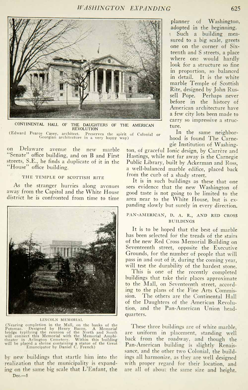 1917 Article WWI Washington DC Mall Wartime Red Cross Building Architecture YRR1