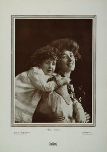 1905 Mother Child Daughter Hemus Sarony Portrait Print ORIGINAL HISTORIC 1905