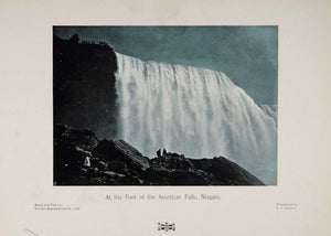 1905 Niagara American Falls Corkett Color Tinted Print - ORIGINAL 1905