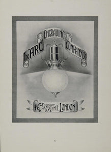 1905 Ad Arc Engraving Company Farringdon Avenue London - ORIGINAL 1905