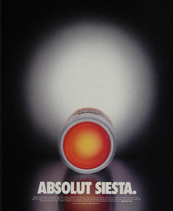 2003 Ad Absolut Mandrin Siesta Bottle Orange Bottom - ORIGINAL ADVERTISING ABS2