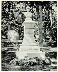 1894 Print Grave John Howard Payne Georgetown Oak Hill Cemetery Washington AC1