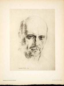 1930 Heliogravure Berthold Mahn Fernand Divoire Portrait Strategie ADLB4
