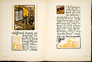 1930 Lithograph Gabriel Belot L'Ile Saint-Louis Book Page Illustration ADLB5