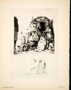 1930 Heliogravure Auguste Brouet Les Freres Zemganno de Goncourt Acrobats ADLB6