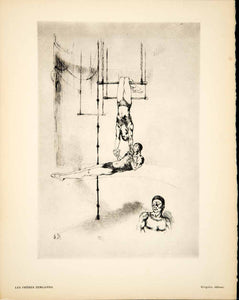 1930 Heliogravure Auguste Brouet Acrobats Circus Trapeze Art Les Freres ADLB6